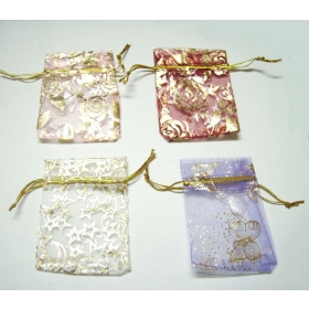 Free Shipping 100pcs Mixed Color Organza Jewelry Bag Gift Bag 3.5''*2.5'' W33