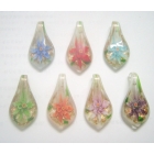 Free Shipping 10pcs/lot Multicolor Heart murano Lampwork Glass Pendants For DIY Craft Jewelry PG10