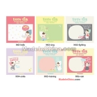  girl post-it note paper rain N times posted memo notepad  