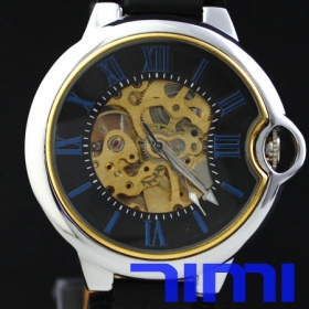 Mens Protect Skeleton Automatic Mechanical Watch