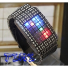 Special Mix  LED Fashion Dot Matrix Mens Watch Xmas Gift hotsale