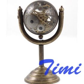  Ball Watch Bronze Stand Skeleton Clock Collect