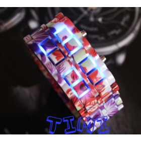NEW Arrival! 2012 Fashion Design Light Dot Matrix LED Digital Ladies Girls' Watches