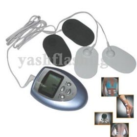 freeshipping 10pcs Slimming Massager Pulse Muscle Burn Fat pain fitnes(include 2 batteries)