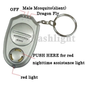  freeshipping 100pcs/lot Mini Electronic Mosquito Insect Repeller with key chain and with the retail box