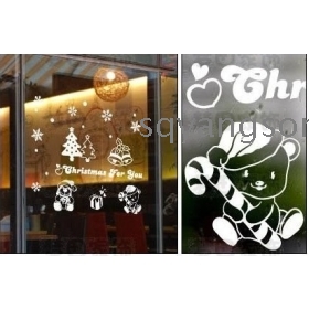 CHRISTMAS DECORATION -window stickers,snowflakes/ DIY Wall Point Removable Stickers 10pcs/lot Free Shipping