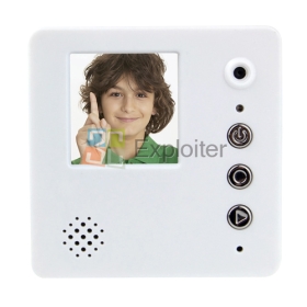 USB Rechargeable 1.44" LCD Video Memo Message Recorder with Magnet