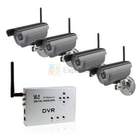 4CH Waterproof P2P IP Network WiFi Wireless Camera Digital Video Recorder DVR SD free shipping 
