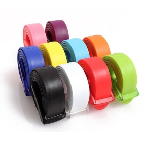 130pcs/lot Adult Fashion Silicone belt Fashion candy jelly belt Width 3.3CM DHL Free shipping 