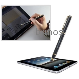 Free shipping  10 pcs/lot Brand New  Blackhorns BH-iP17302 iStylus with additional ballpoint  Pen for Tablet PC 2 i Phone