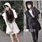 Winter New Stylish Korea Women's Coat Hooded Trench Jacket Outerwear Dresses Style Tops free shipping 3487 