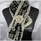 Wholesale/retail ladies fur scarf,women's Knitted Rabbit Fur Scarf,Real rabbit fur knit handicraft/shawl,free shipping,ID:PW-36