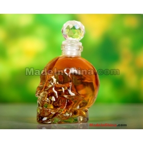 Retail 500ML Crystal Skull  Shot Glass vodka beverage bottle,cristal skull glasses cup/decanter