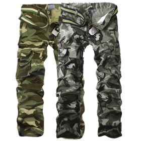 MENS CASUAL MILITARY ARMY CARGO CAMO COMBAT WORK PANTS TROUSERS