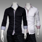 New Mens Stylish Casual Formal Stretch Slim Fit Shirt Stylish Dress Free Shipping