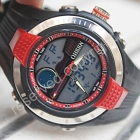 NEW Fashion OHSEN Digital Analog Dual Display Red Dial Sport Wrist Watch(A320Re)