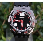 Free Shipping sinobi Rubber band Men Quartz Watches Sports Red Watches(A148re)