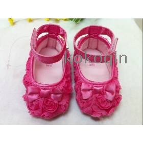 Lovely Light Pink Purple Hot pink  Infant   Shoes Girls Toddler dress soft sole