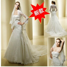 Promotion price!!! new arrived women's Sexy Bride Gown Wedding Dress Dresses  gown skirt wedding gown oo17