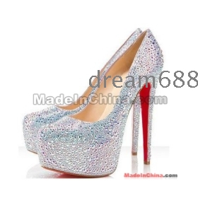 Buy Promotion price !!! new women\u0026#39;s Red bottom shoes high diamond ...