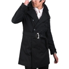 Promotion price!!! free shipping new men's dust coat grows double platoon buckle coat clothing size M L XL XXL XXXL U3