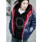 free shipping brand new men's clothing coat Zipper cotton-padded clothes cotton-padded jacket apparel size M L XL XXL goodagain668 
