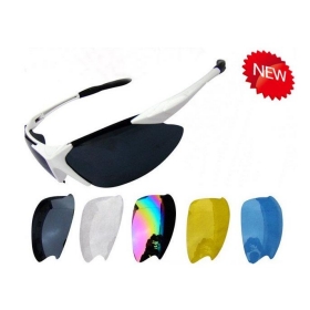Five interchangeable lenses / riding glasses / bicycle glasses / motorcycle sport glasses Free shipping 