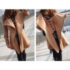 Promotion price !!! free shipping new women's Big turndown dust coat of camel's grows cashmere overcoat woollen coat size M L XL