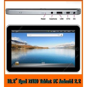christmas gift with big discount!10.2" epad zt180 tablet pc android 2.2 512 4GB 1GHz 