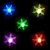 freeshipping 20pcs/lot Battery Operated christmas light, Christmas Gift 10cm snowflake , Christmas decoration Slow RGB 