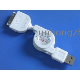 50pcs/lot freeshipping Retractable USB Sync Data Cable Charger For   iG 3GS 4G