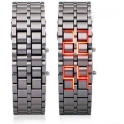 Wholesale - Free Shipping 2012 HOT Iron watch Samurai 2011 Japan  Red LED Watch