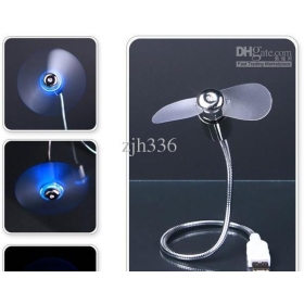 Wholesale - Free Shipping 5 Pieces/Lot New Mini USB Fan Adjustable Flexible For PC Laptop Notebook 