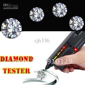 Wholesale - Free Shipping 5 Pieces NEW Diamond Tester Gemstone Selector II Gems LED Precision Indicator Jewelry Tool 