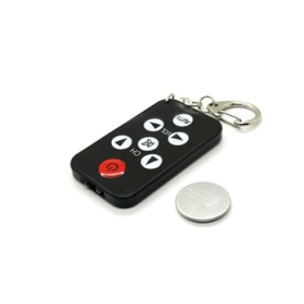 Free shipping-Mini Universal Multifunctional Remote Control (Black)