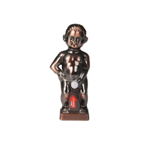 Free shipping-Pee Boy Desk Decoration with LED Light (Copper)