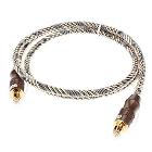 Toslink-Toslink Optical Digital Cable Grid Line(Coffee,OD6mm,1M) 