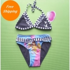Free shipping wholesale kids Girls Child Swimwear Tankini Swimsuit Bikini Bather 2-6Y 8pcs/lot