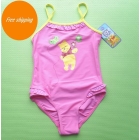 Free Shipping  wholesale quality kids swimwear swimsuits for girls one piece girls swimming suits 14 pcs/lot
