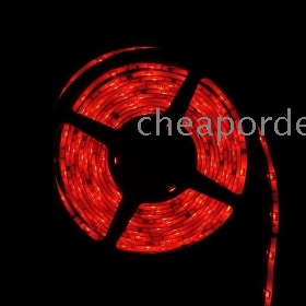 Super bright free shipping hot selling flexible LED Strip light waterproof 300 SMD 5050 12V 72W RED fast ship 8 pcs/lot-cheaporder