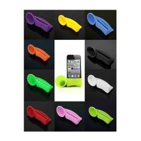 New and High Quality Silicone Horn Stand Amplifier Speaker for  4G ORG