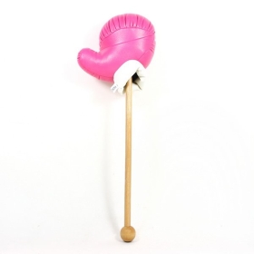 New And Hot Massage Fist Massager Hammer Stick Leather Pink Color Free Shipping