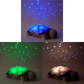 Hot Sale  Lamp Night Light star Twilight Turtle Toy Glow Toy 16pcs/lot