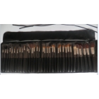 wholesale 34 pcs Professional Goat Hair Makeup Cosmetic Brush Set w/ Leather Case/Pouch