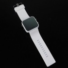 New Men's Silicone Band LED Sports Wrist Watch White Free Shipping