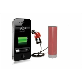 Newest Fashionable Lip Gloss 2200mah Pocket Battery Emergency Mobile Power External Charger for Universal Mobile phone  Tablet   Wholesale 5pcs/lot