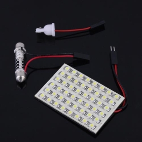 Free Shipping Replacement 1206 SMD 48-LED Car Roof Light Lamp Bulb 