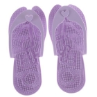 Hot sale -light feet shaped massager slippers size L color random free shipping