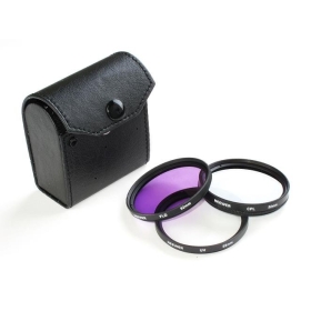 Free Shipping 52mm 3 Filter Kit UV/FLD/CPL for  EF 50mm f/1.8 II 