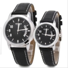 Hot Selling EYKI Calendar Watch Lover's Couple Watch Stainless Steel Watch Gift 1pair black free shipping
